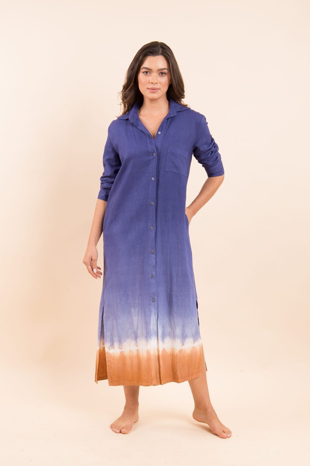 VESTIDO CHEMISIE - TD BI MARINHO