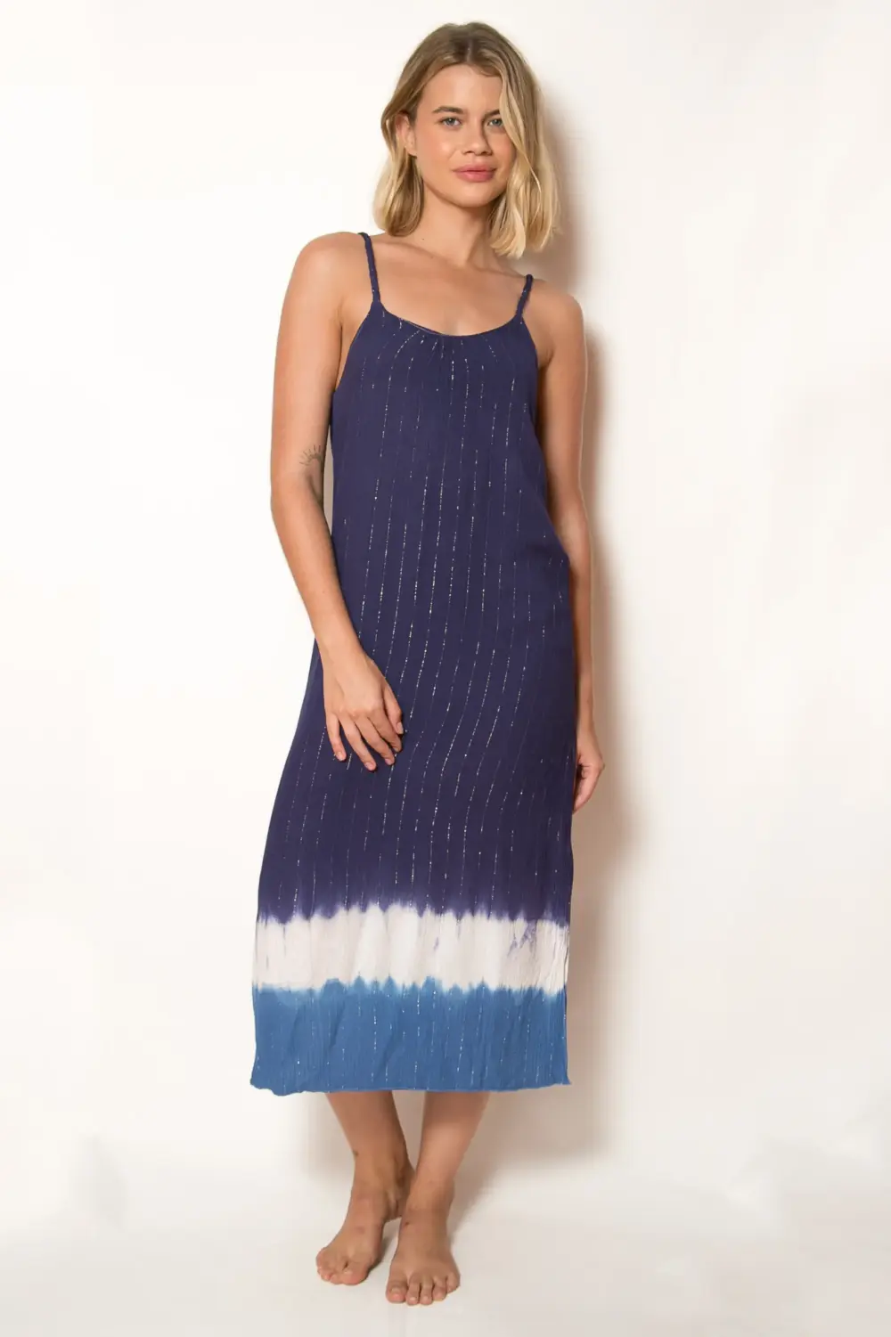 VESTIDO NORONHA MIDI TD - BLUE