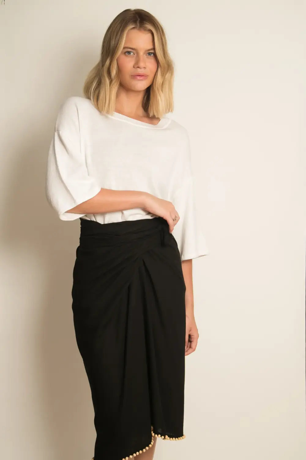 T-SHIRT MAXI TRICOT - OFF BÚZIOS