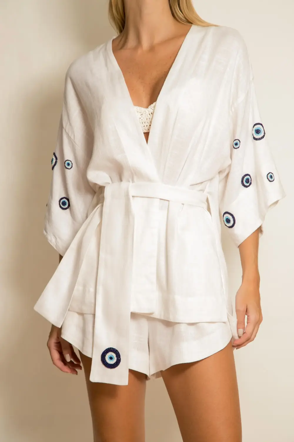 KIMONO BORDADO - OFF OLHO GREGO